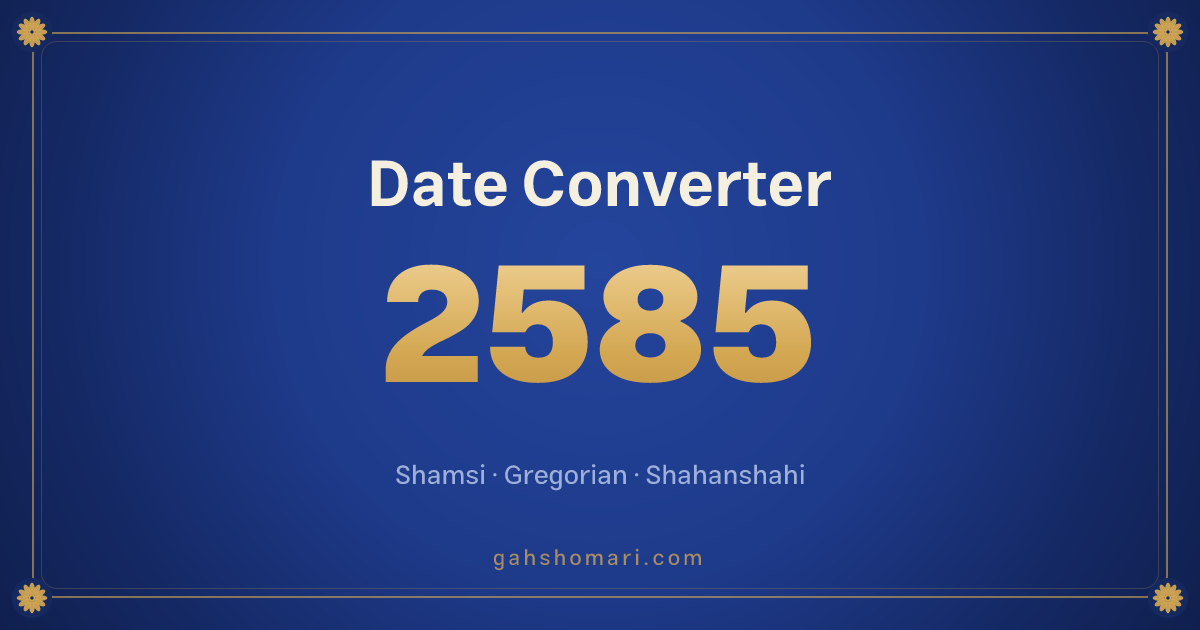 Shamsi to Gregorian Date Converter — Persian (Jalali) Calendar ...